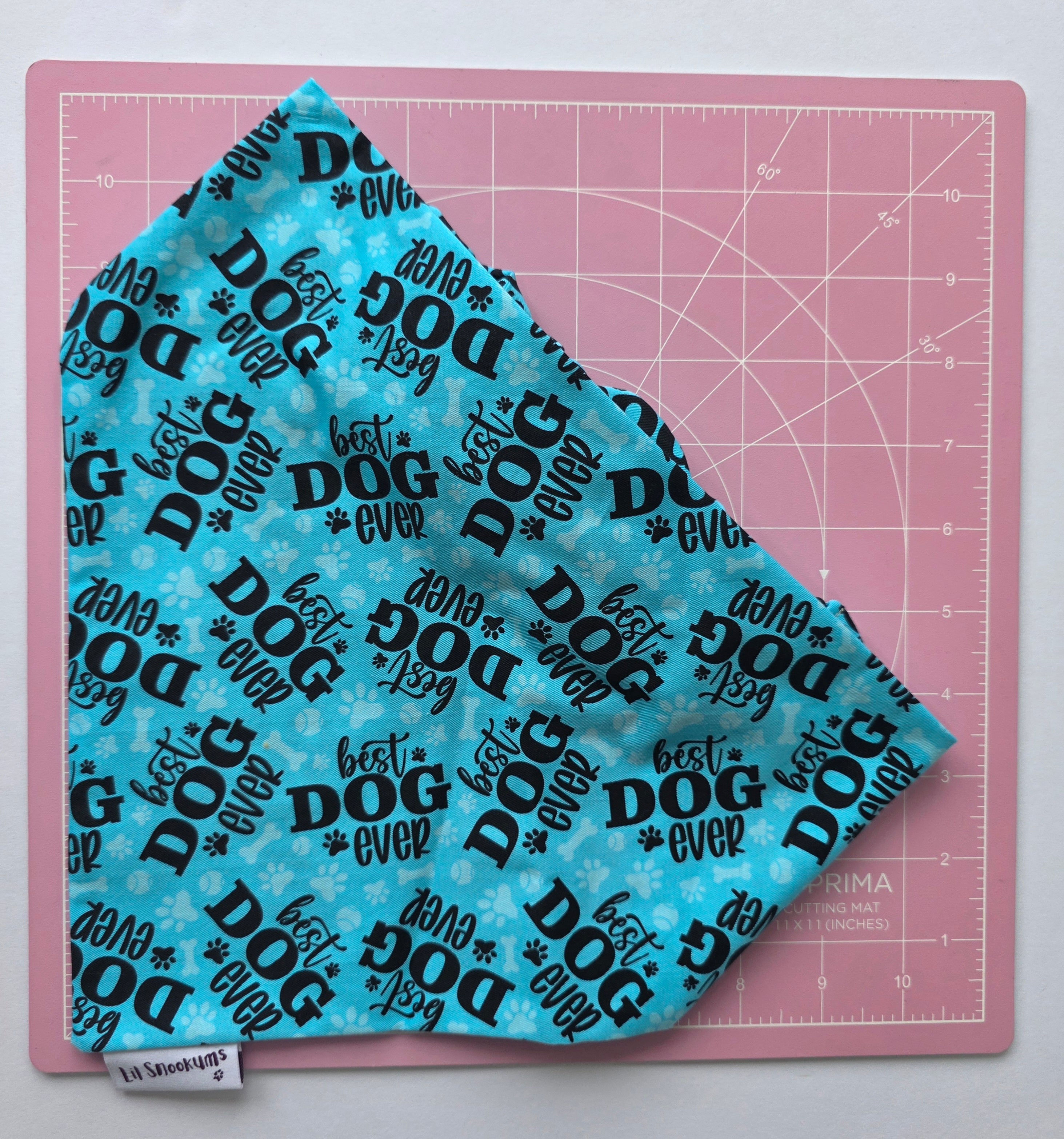 Scrunchie Back Best Dog Bandana