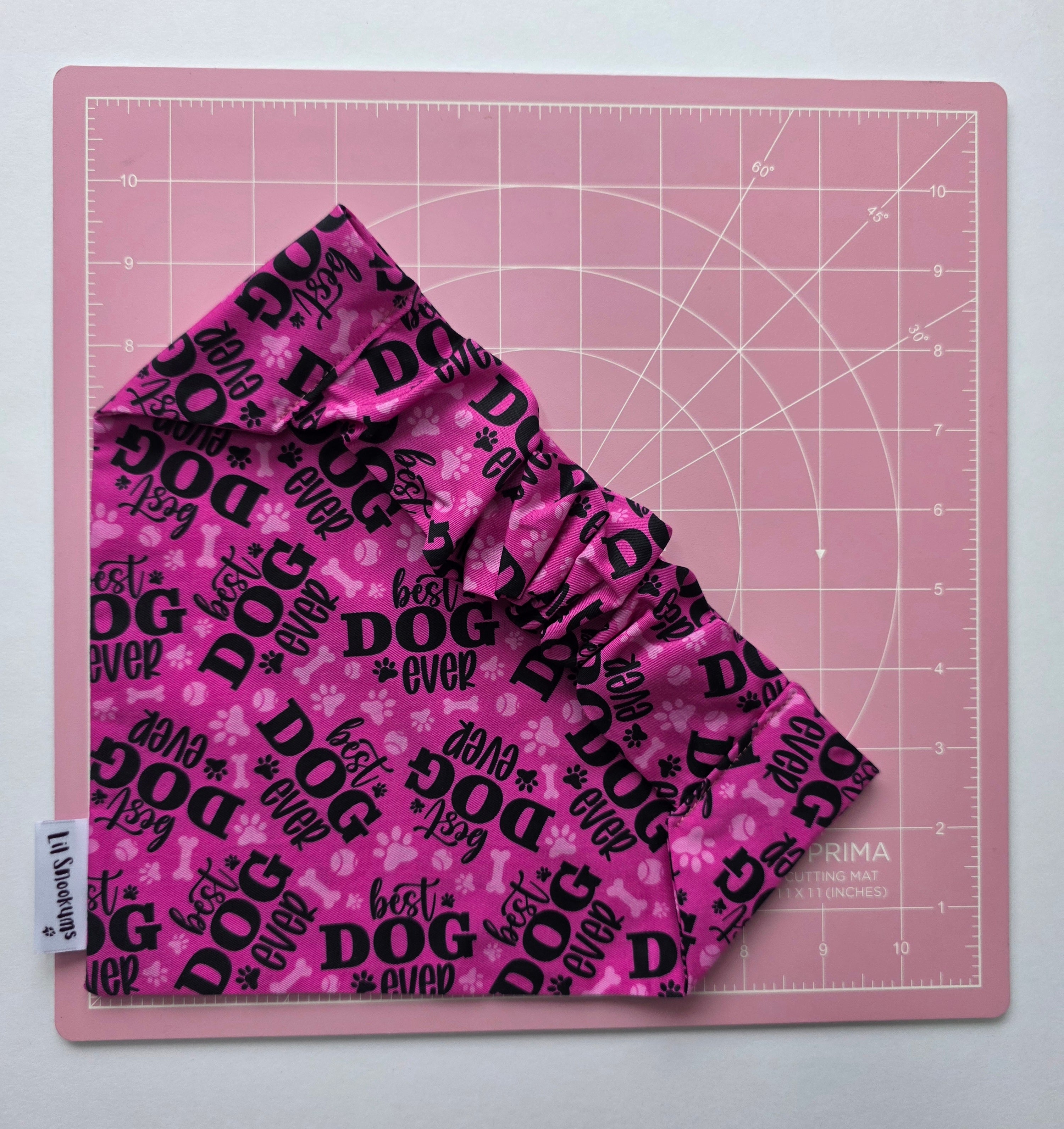 Scrunchie Back Best Dog Bandana