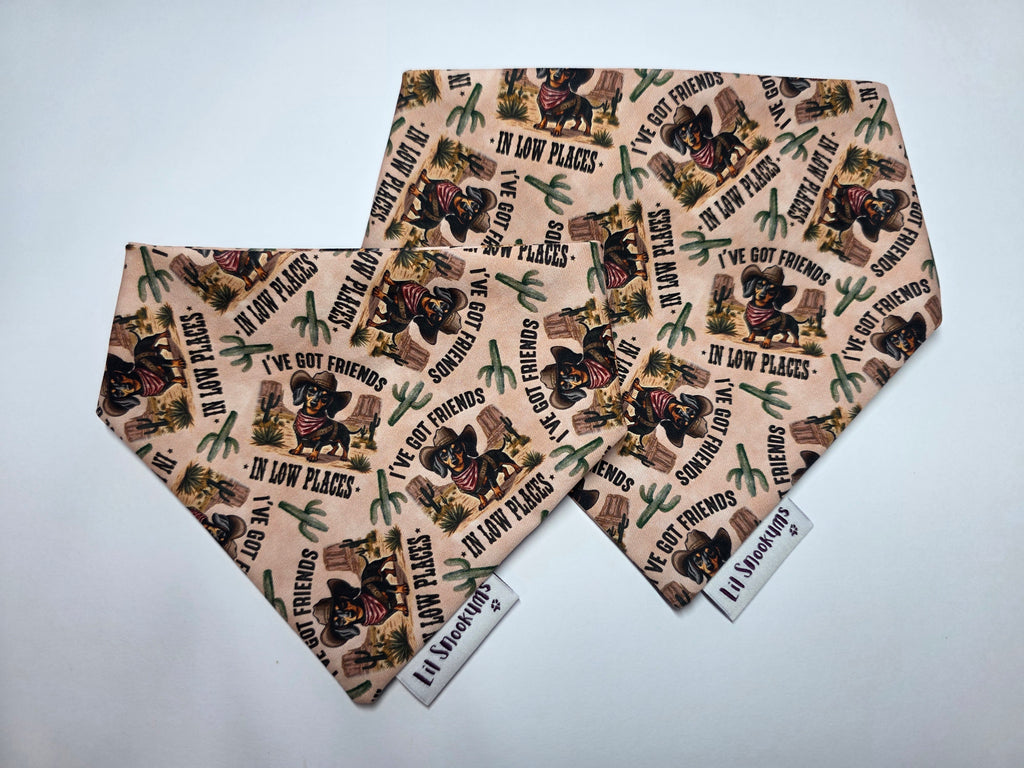 Friends In Low Places Bandana - Scrunchie Back