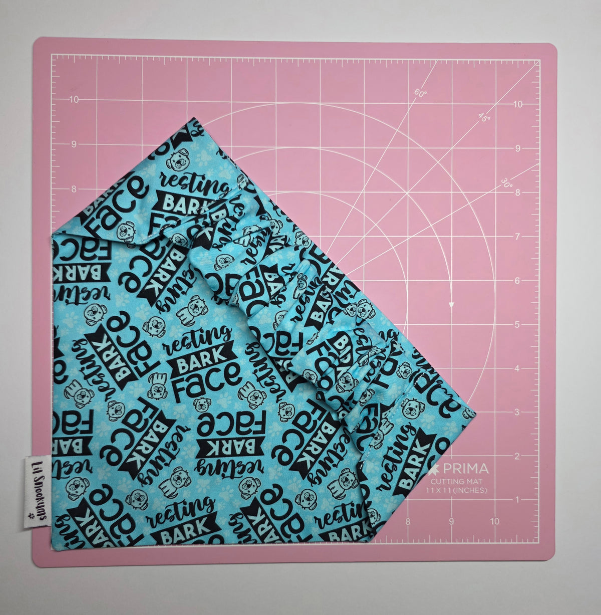Resting Bark Face Scrunchie Back Bandana