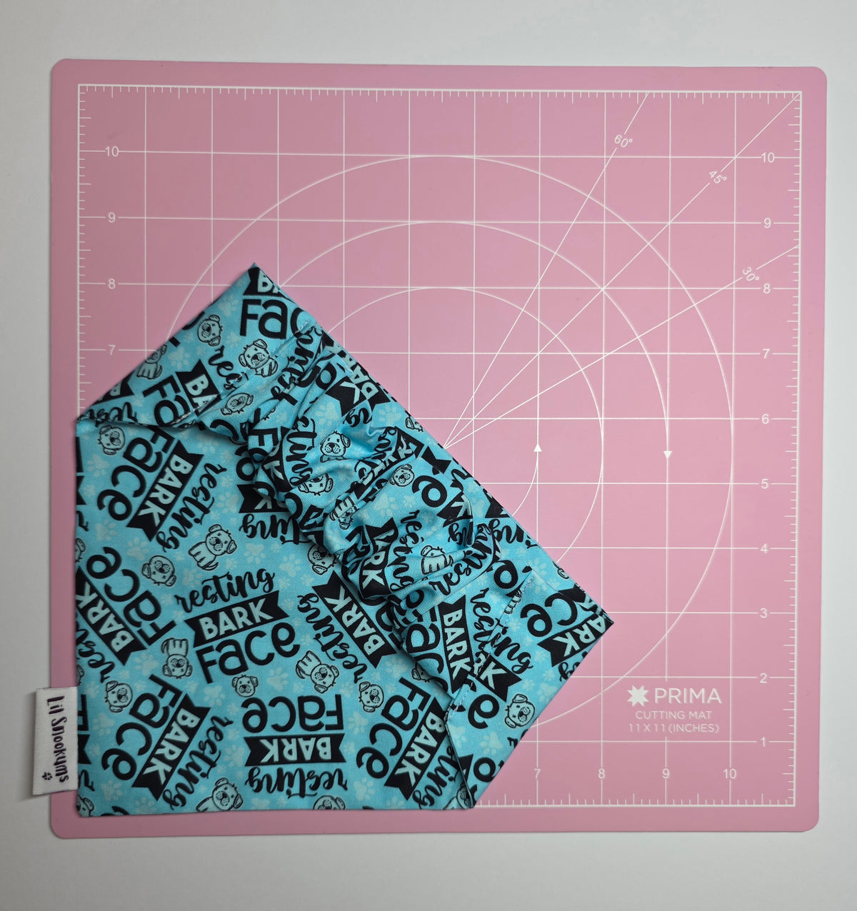 Resting Bark Face Scrunchie Back Bandana