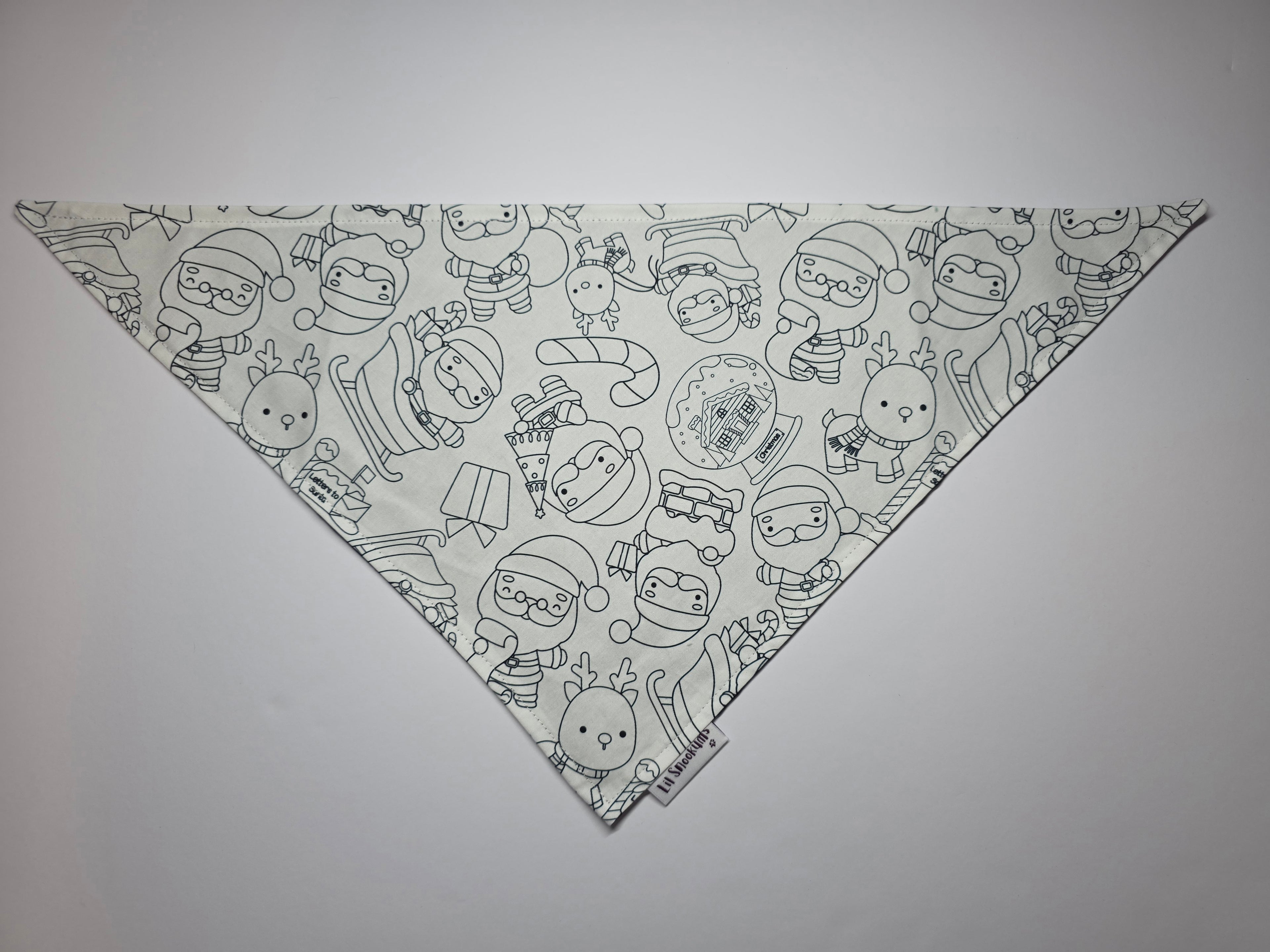Colour in Xmas Tie Up Bandana