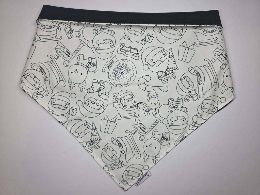 Colour in Xmas Tie Up Bandana