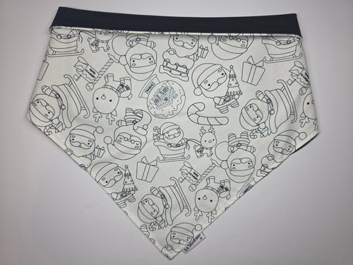 Colour in Xmas Tie Up Bandana