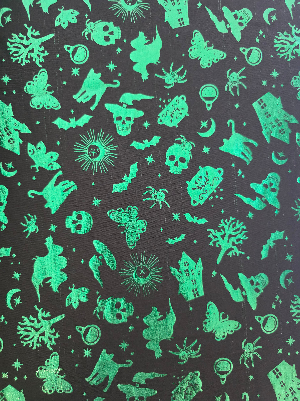 Halloweeen - Green Print Tie up Bandana