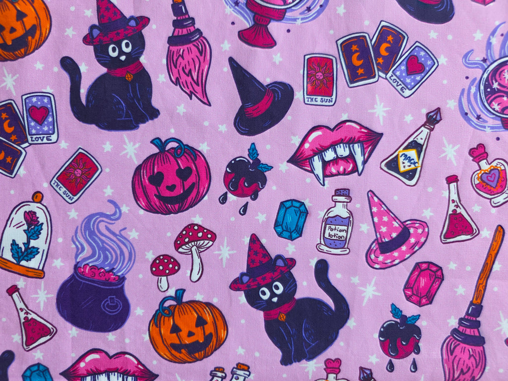 Halloween Witchy Things Tie up Bandana