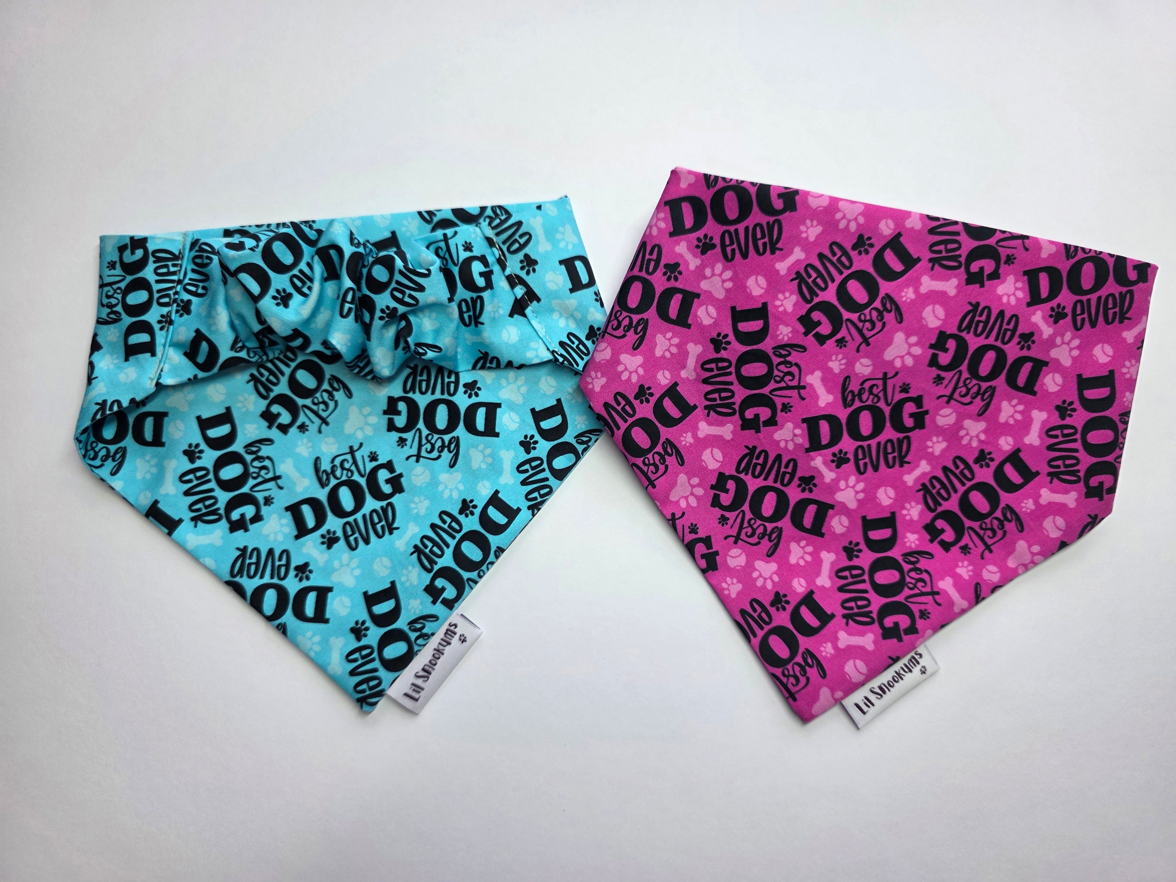 Scrunchie Back Best Dog Bandana
